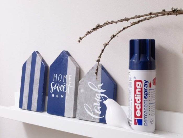 Edding Permanent Spray, Acryllack, Elegant Nachtblau Matt 200 ml, 500192