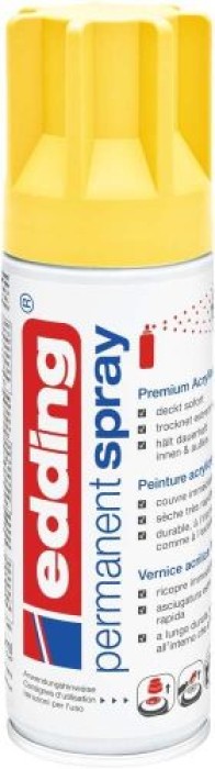 Edding Permanent Spray, Acryllack, 905 Verkehrsgelb Matt 200 ml, 95664