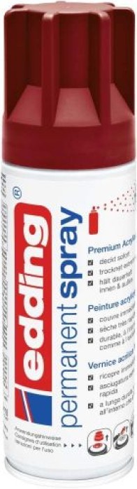 Edding Permanent Spray, Acryllack, 912 Purpurrot Matt 200 ml, 95678