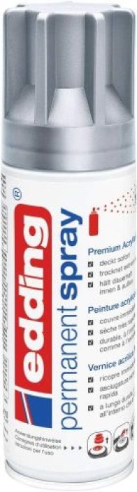 Edding Permanent Spray, Acryllack, 923 Silber Matt 200 ml, 95700