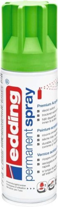 Edding Permanent Spray, Acryllack, 927 Gelbgrün Matt 200 ml, 95708