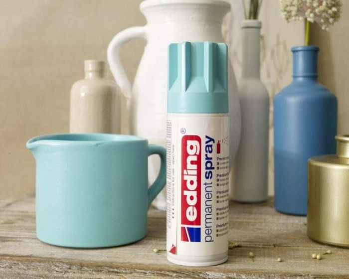 Edding Permanent Spray, Acryllack, 934 Opulent Türkis Matt 200 ml, 500194