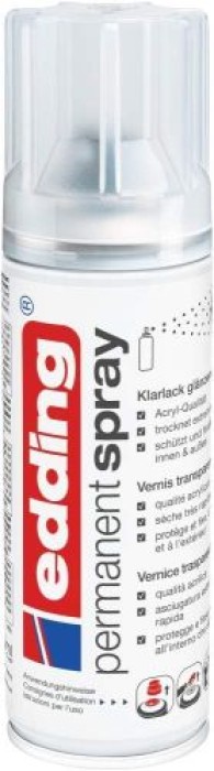 Edding Permanent Spray, Klarlack, 994 Transparent Glänzend 200 ml, 95646