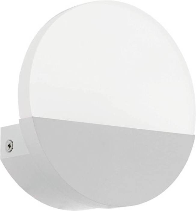EGLO LED Wandlampe Metrass 1, Wandbeleuchtung für Innen aus Aluminium und satiniertem Kunststoff, warmweiß, 96039