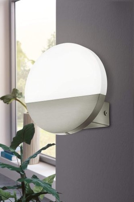 EGLO LED Wandlampe Metrass, Wandbeleuchtung für Innen aus Aluminium, warmweiß, 96041