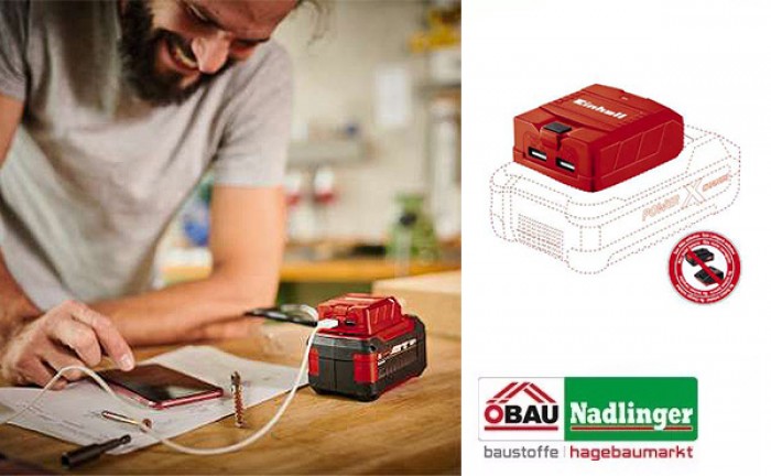 Einhell TE-CP 18 Li USB-Solo USB-Akku-Adapter Einhell TE-CP 18 Li USB-Solo USB-Akku-Adapter