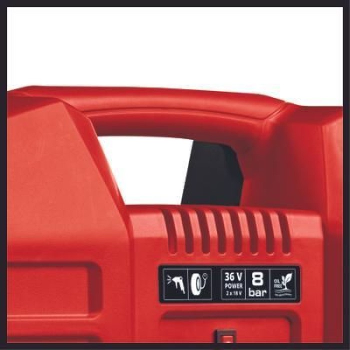 Einhell Akku-Koffer-Kompressor TE-AC 36/8 Li OF Set-Solo 4020440
