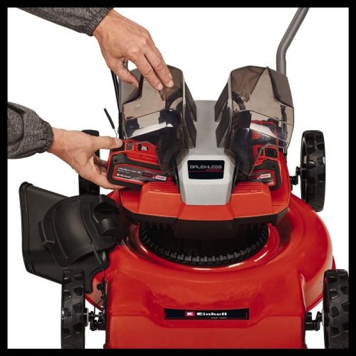 Einhell Akku-Rasenmäher GE-CM 36/48 Li M-Solo Power X-Change (36 V, 48 cm Schnittbreite, bis 1000 m², Brushless, Mulchrasenmäher, 30-75 mm Schnitthöhe, ohne Akku) ohne Akku und Ladegerät 3413054