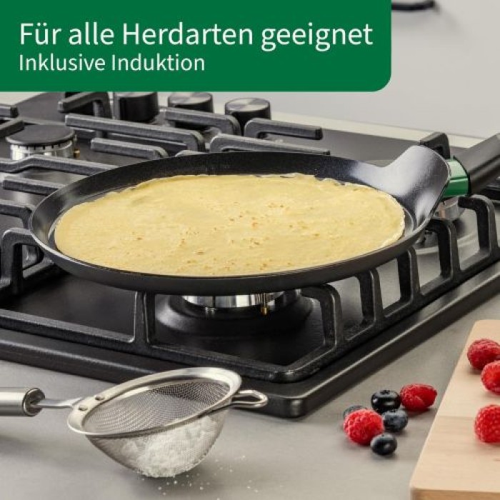 Fackelmann Chefkoch Crepe-Pfanne, Ø26 cm, Bielefeld mit Keramik-Antihaft-Beschichtung, 23367