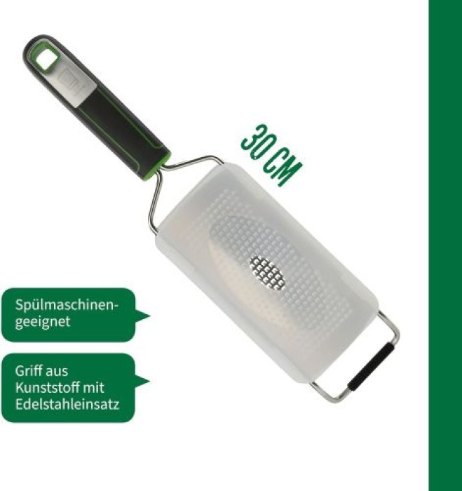 Fackelmann Chefkoch Handreibe Premium, zum feinen Reiben, mit ergonomischem Griff, 23125