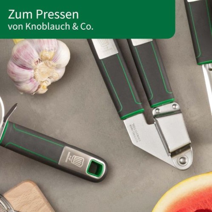 Fackelmann Chefkoch Knoblauchpresse Premium – Ideal zum Pressen von Knoblauch & Co, 19 cm, 23113