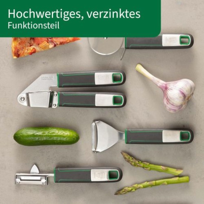 Fackelmann Chefkoch Knoblauchpresse Premium – Ideal zum Pressen von Knoblauch & Co, 19 cm, 23113