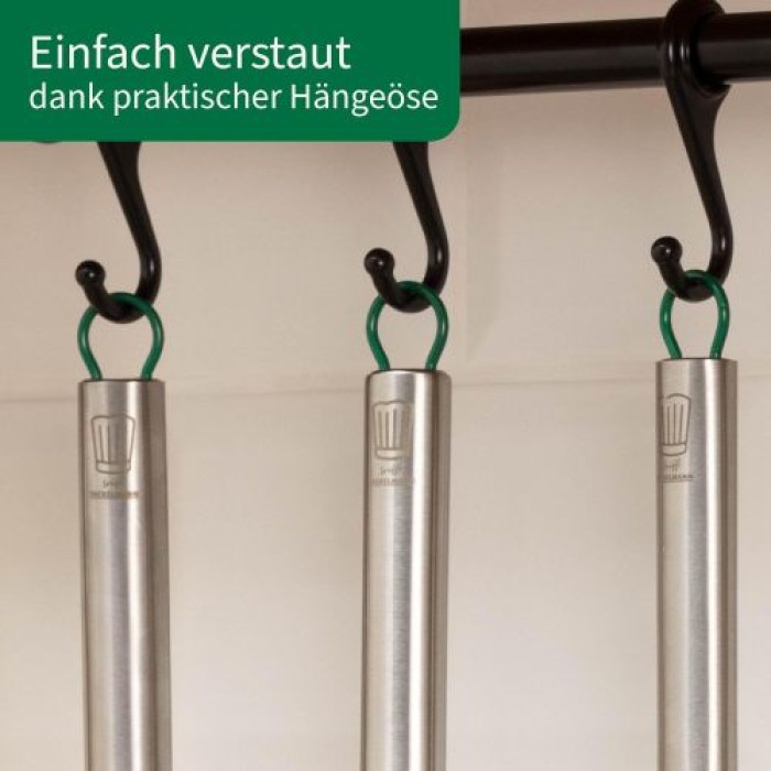 Fackelmann Chefkoch München Premium Edelstahl Reibe für Feines Reiben, 23337