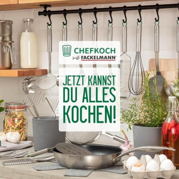Fackelmann Chefkoch München Premium Edelstahl Reibe für Feines Reiben, 23337
