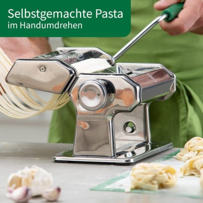 Fackelmann Chefkoch Nudelmaschine für leckere Pasta, Inklusive Tischhalterung und Anti-Rutsch-Boden, 23440