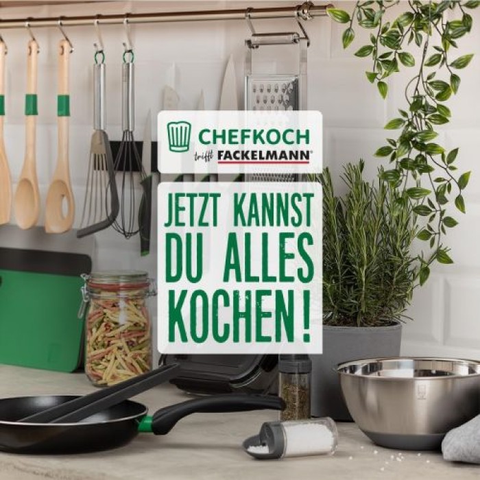 Fackelmann Chefkoch Pfannenwender aus nachhaltigem Buchenholz, mit Anti-Rutsch-Ring, 30 x 7,2 cm, 31162