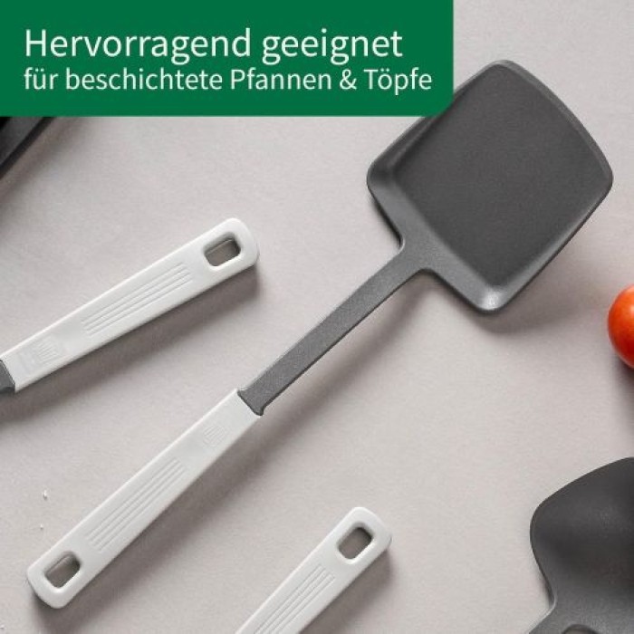 Fackelmann Chefkoch Pfannenwender Köln – Hochwertige, hitzebeständige und nachhaltige Küchenhilfe, 33cm, 23525