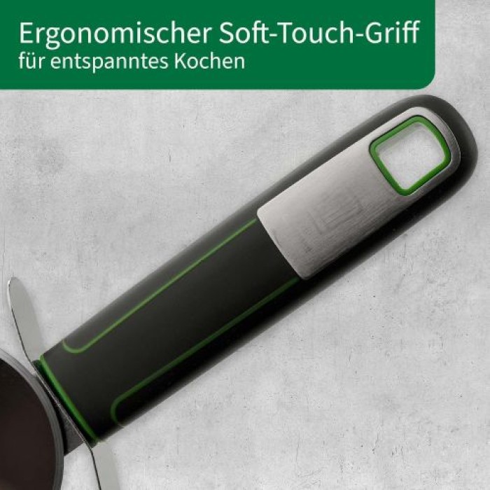 Fackelmann Chefkoch Pizzaschneider Premium – Perfekt für Pizza, Flammkuchen & Co, 18 cm, 23111