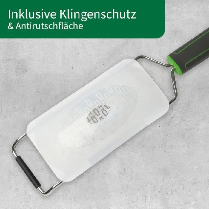 Fackelmann Chefkoch Premium Handreibe – 2-Wege Geätzte Reibefläche, Ergonomisch mit Soft-Touch-Griff, 23097