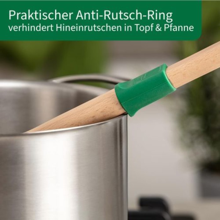 Fackelmann Chefkoch Schlitzwender aus nachhaltigem Buchenholz, 31,3 x 7,3 cm, 31161