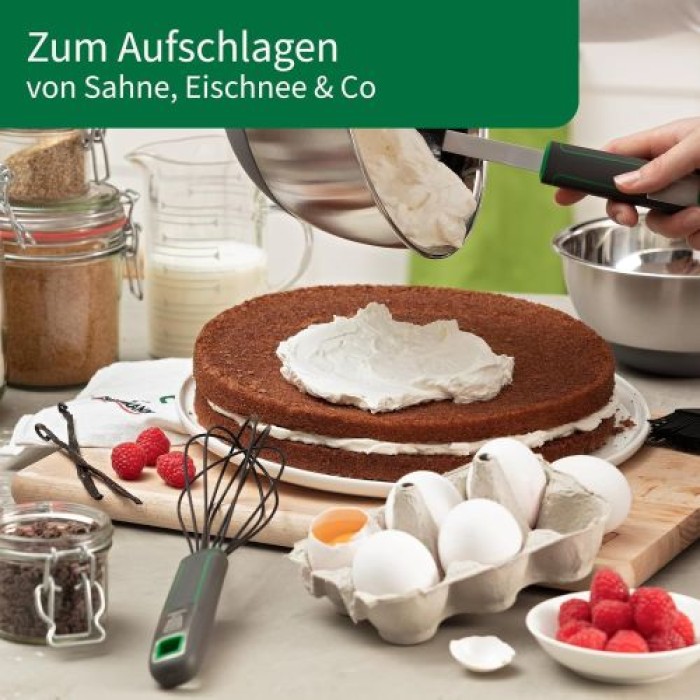 Fackelmann Chefkoch Schneebesen mit ergonomischem Soft-Touch-Griff, 23108