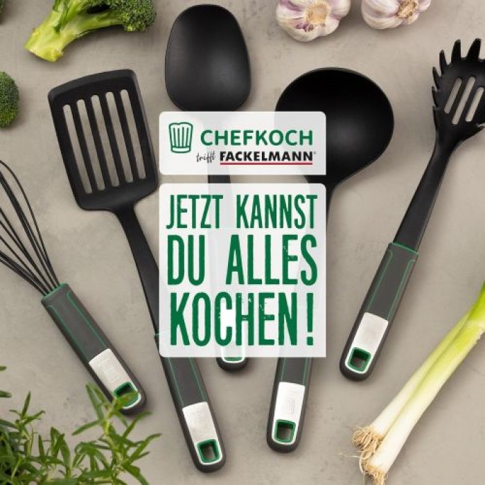 Fackelmann Chefkoch Schöpflöffel - ideal zum Servieren und Schöpfen von Suppen & Co., 23103