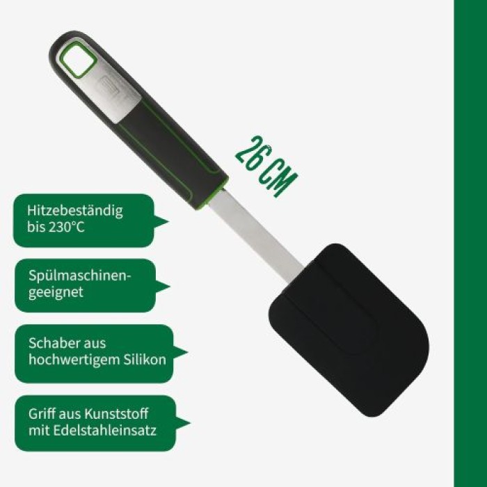 Fackelmann Chefkoch Teigschaber Premium, Hitzebeständig bis 230°C, 23115