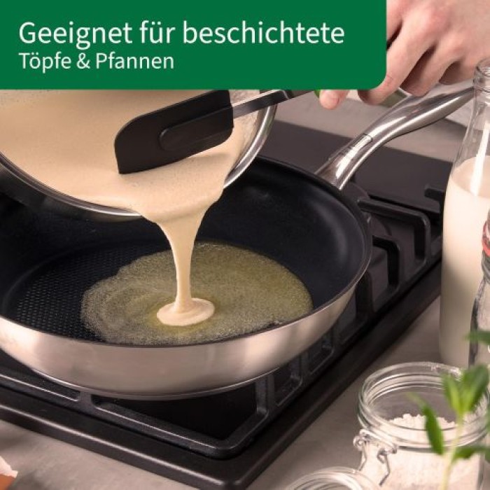 Fackelmann Chefkoch Teigschaber Premium, Hitzebeständig bis 230°C, 23115
