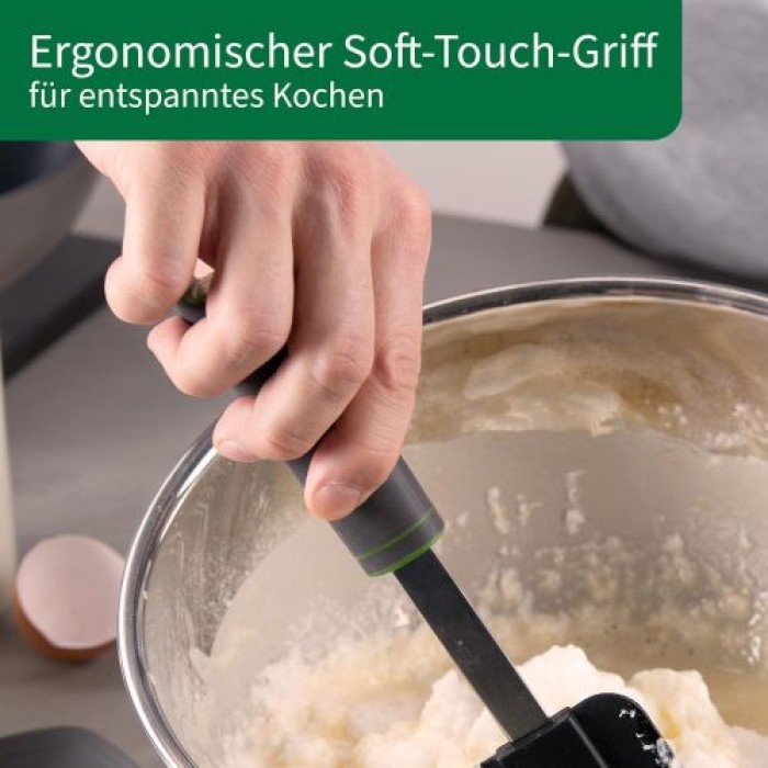 Fackelmann Chefkoch Teigschaber Premium, Hitzebeständig bis 230°C, 23115