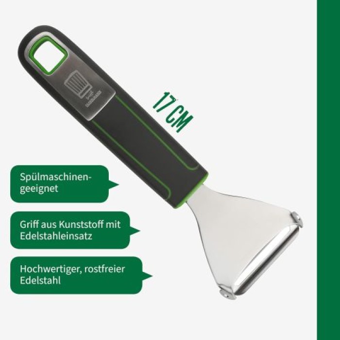 Fackelmann Chefkoch Ziehschäler Premium – Rostfreier Edelstahl, 23118