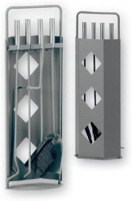 FIREFIX Kaminbesteck 5-teilig, 230 x 140 x 660 mm, Edelstahl, K2402