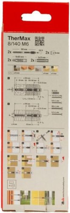 fischer Abstandsmontagesystem TherMax 8/140 M6 (2), 45683