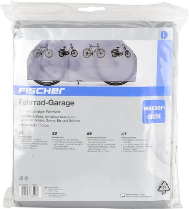 FISCHER Fahrradgarage Universal, grau, 200 x 110 cm, 86402