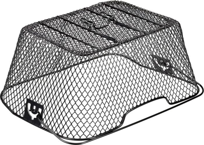 FISCHER Fahrradkorb für Gepäckträger, engmaschig, schwarz, 61063