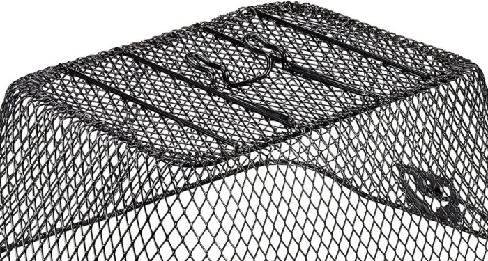 FISCHER Fahrradkorb für Gepäckträger, engmaschig, schwarz, 61063