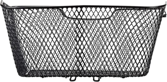 FISCHER Fahrradkorb für Gepäckträger, engmaschig, schwarz, 61063