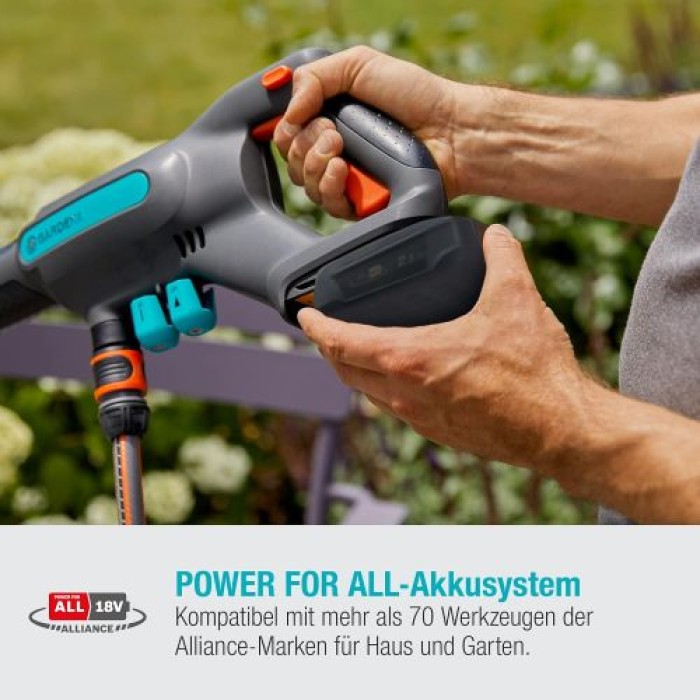 GARDENA Akku Mitteldruckreiniger AquaClean 24/18V P4A solo, 14800-55