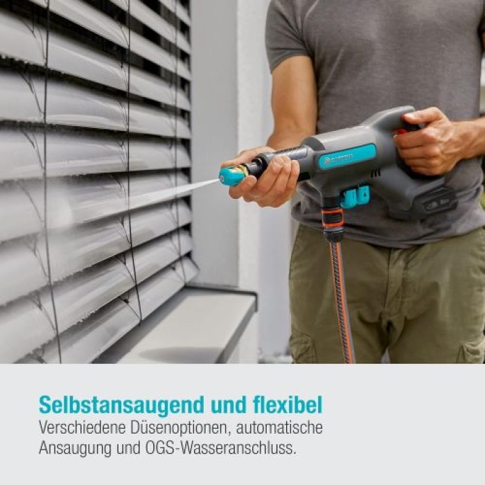 GARDENA Akku Mitteldruckreiniger AquaClean 24/18V P4A solo, 14800-55