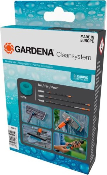 GARDENA Cleansystem Shampoo, Reinigungstabs für Cleansystem Stiele, Nassreinigung, 18818-20
