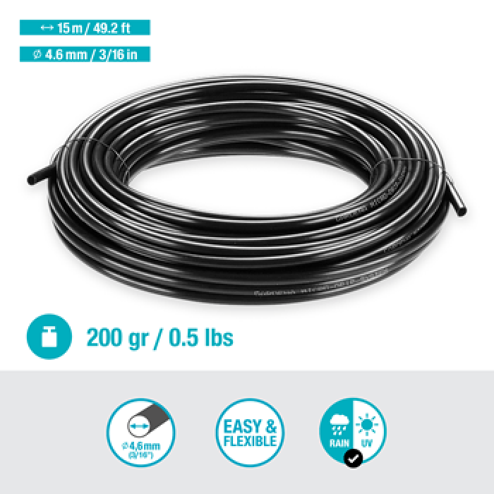 Gardena Verteilerrohr 4,6 mm (3/16´´), 15 m, 1350-20