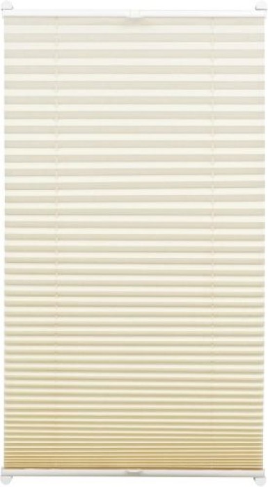 GARDINIA EASYFIX Plissee mit 2 Bedienschienen, 50 x 130 cm, Elfenbein, 31262