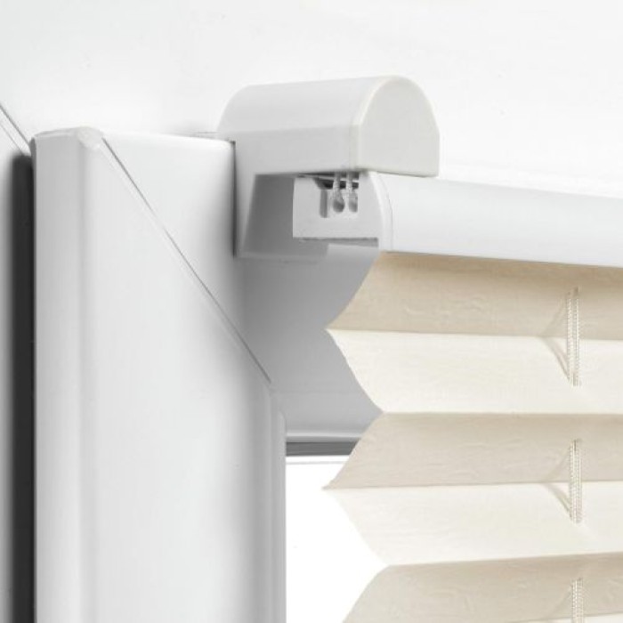 GARDINIA EASYFIX Plissee mit 2 Bedienschienen, 60 x 130 cm, Elfenbein, 31263