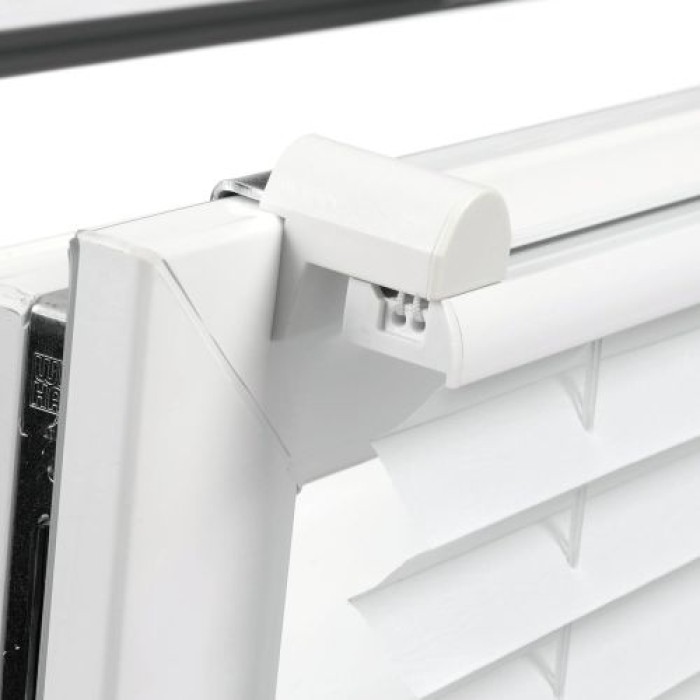 Gardinia EASYFIX Plissee mit 2 Bedienschienen, 80 x 130 cm, Weiß, 31259