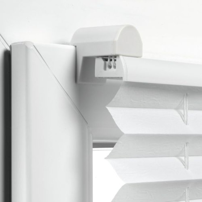 GARDINIA EASYFIX Plissee mit 2 Bedienschienen, 90 x 130 cm, Weiß, 31260