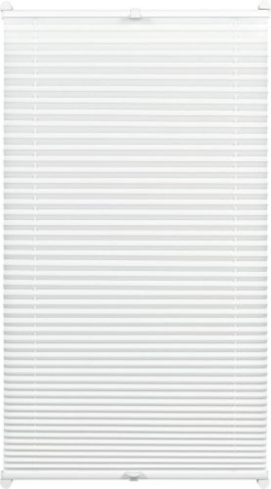 Gardinia EASYFIX Plissee mit 2 Bedienschienen Weiß, 50 x 130 cm, Weiß, 31256