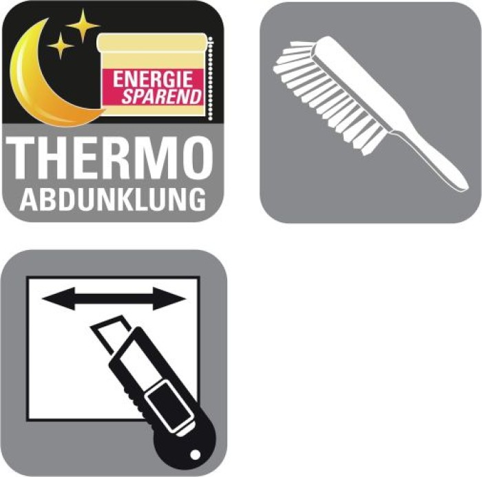 Gardinia Easyfix Thermo Rollo, 60 x 150 cm, Schiefer, 12544