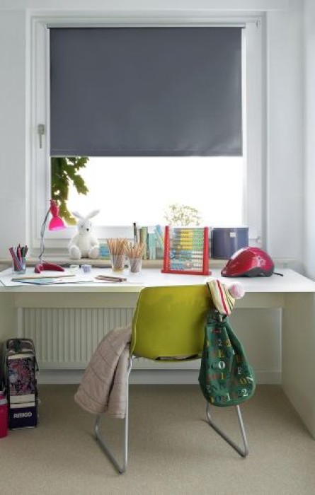 GARDINIA Easyfix Thermo Rollo, 90 x 210 cm, Schiefer, 31548