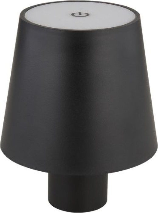 GLOBO Akku LED Tischleuchte VANNIE, Flaschenleuchte, H 13 cm, dimmbar, schwarz, 58438GS