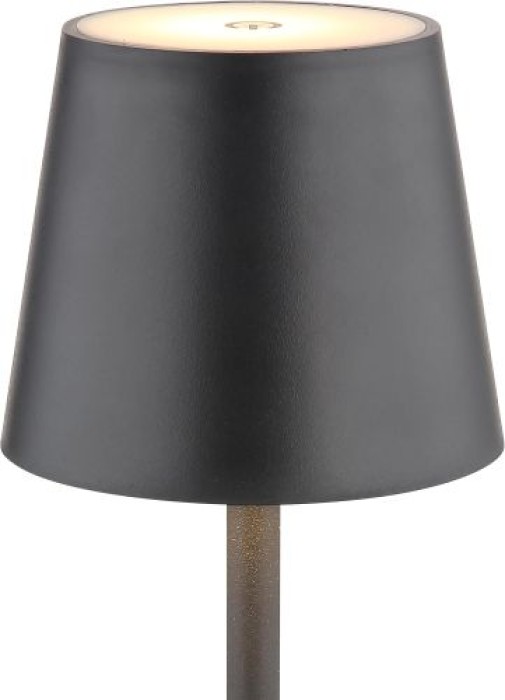 GLOBO Akku LED Tischleuchte VANNIE, H 36 cm, dimmbar, schwarz, 58438G