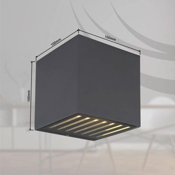 Globo Außenleuchte ILLI, IP54, schwarz, 34156